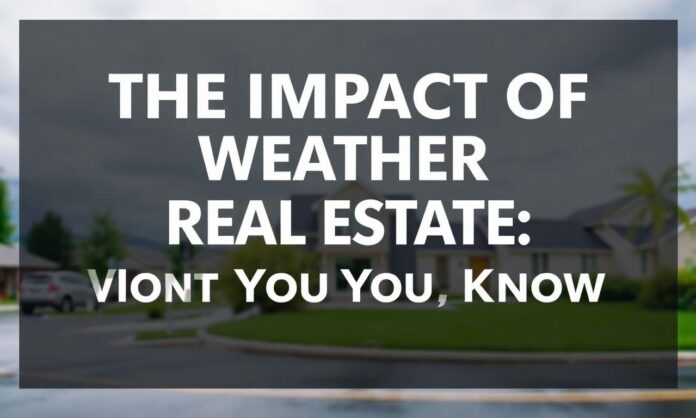 The Impact of Weather on Real Estate: What You Need to Know