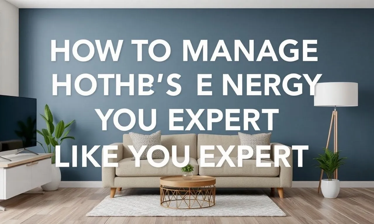 How to Manage Your Home’s Energy Like a Pro How to Manage Your Home's Energy Like an Expert