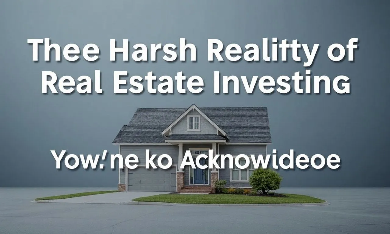 The Brutal Truth About Real Estate Investing Nobody Wants to Admit The Harsh Reality of Real Estate Investing That No One Wants to Acknowledge